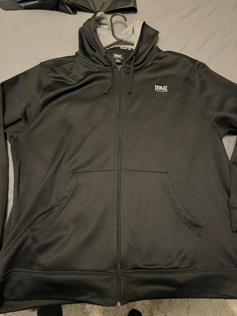 Everlast Black Full-Zip Performance Hoodie Jacket